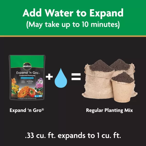 Miracle-Gro Expand 'n Gro Concentrated Planting Mix 0.33 CF)