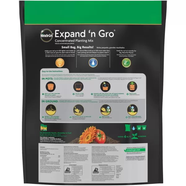 Miracle-Gro Expand 'n Gro Concentrated Planting Mix 0.33 CF)