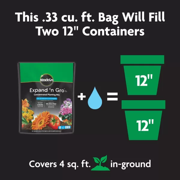 Miracle-Gro Expand 'n Gro Concentrated Planting Mix 0.33 CF)