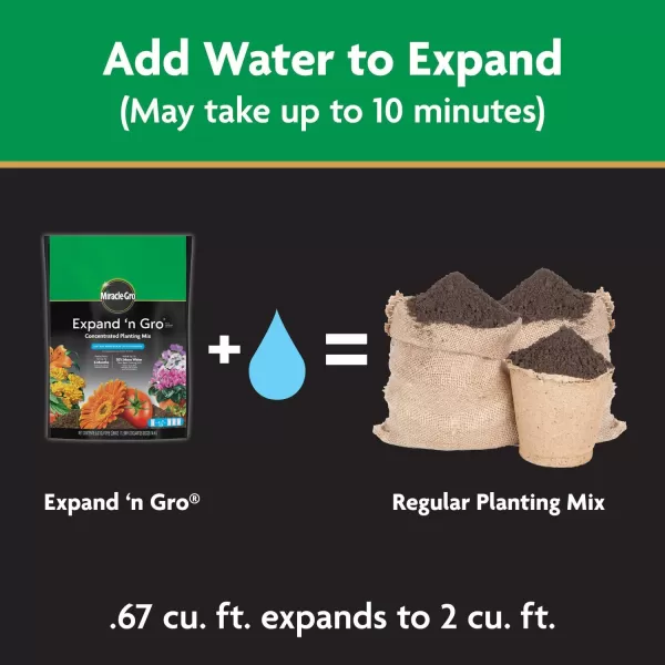 Miracle-Gro Expand 'n Gro Concentrated Planting Mix 0.33 CF
