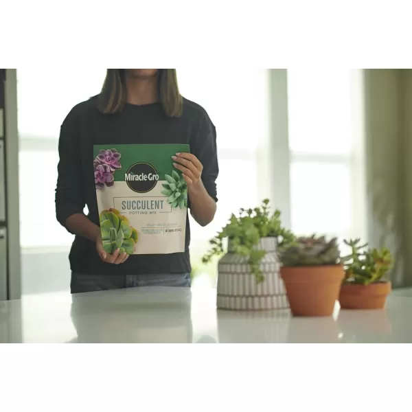 Miracle-Gro Houseplant Potting Mix: Fertilized, Perlite Soil for Indoor Gardening, Designed to Be Less Prone to Gnats, 4 qt.
