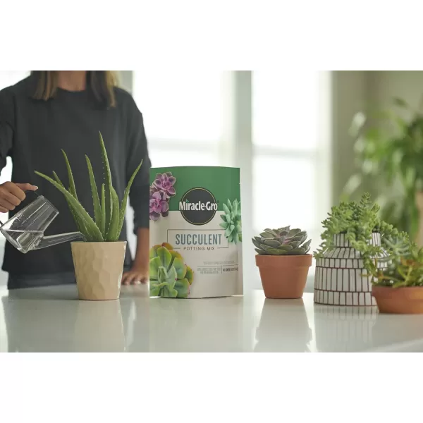 Miracle-Gro Houseplant Potting Mix: Fertilized, Perlite Soil for Indoor Gardening, Designed to Be Less Prone to Gnats, 4 qt.