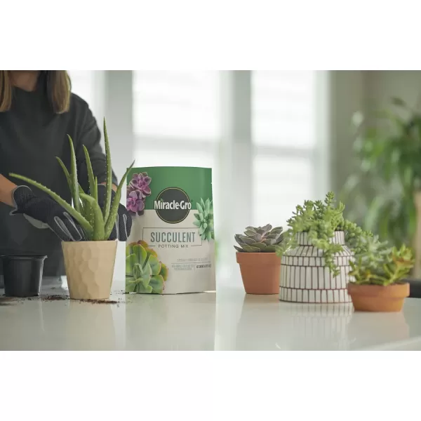 Miracle-Gro Houseplant Potting Mix: Fertilized, Perlite Soil for Indoor Gardening, Designed to Be Less Prone to Gnats, 4 qt.