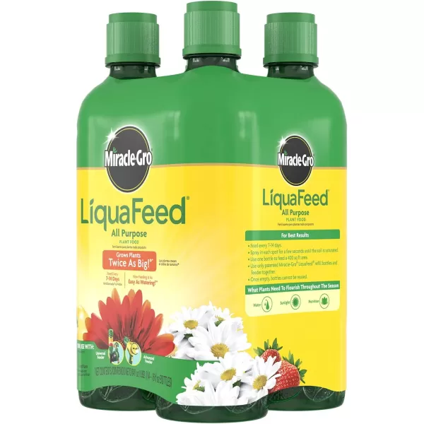 Miracle-Gro LiquaFeed All Purpose Plant Food Advance Starter Kit, One Bottle of Plant Fertilizer and One Feeder