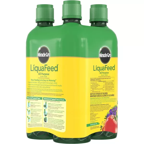 Miracle-Gro LiquaFeed All Purpose Plant Food Advance Starter Kit, One Bottle of Plant Fertilizer and One Feeder