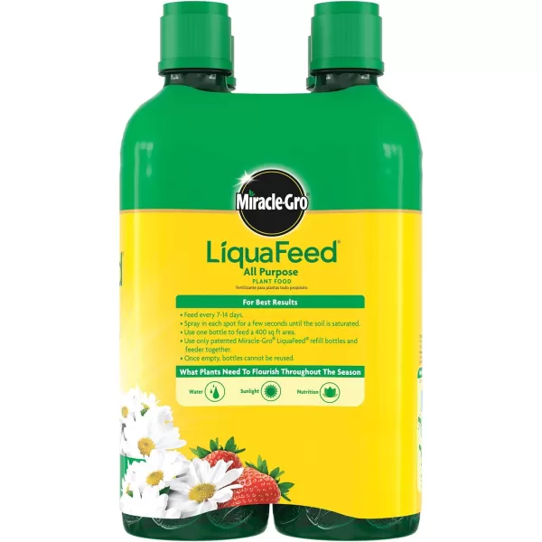 Miracle-Gro LiquaFeed All Purpose Plant Food Advance Starter Kit, One Bottle of Plant Fertilizer and One Feeder