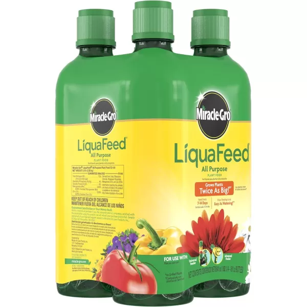 Miracle-Gro LiquaFeed All Purpose Plant Food Advance Starter Kit, One Bottle of Plant Fertilizer and One Feeder