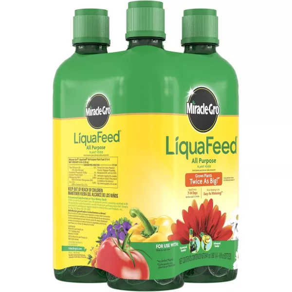 Miracle-Gro LiquaFeed All Purpose Plant Food Advance Starter Kit, One Bottle of Plant Fertilizer and One Feeder