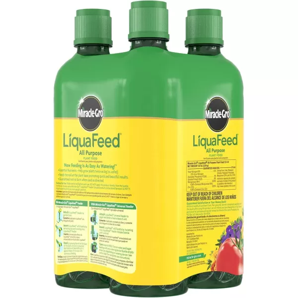Miracle-Gro LiquaFeed All Purpose Plant Food Advance Starter Kit, One Bottle of Plant Fertilizer and One Feeder