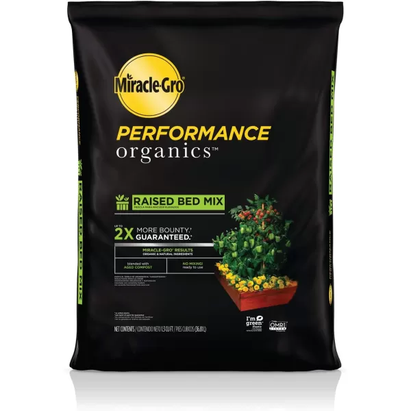 Miracle-Gro Performance Organics All Purpose Container Mix, 6 qt. - Organic, All Natural Plant Soil - Feed for up to 3 Months - All-Purpose Formula for Vegetables, Flowers and Herbs