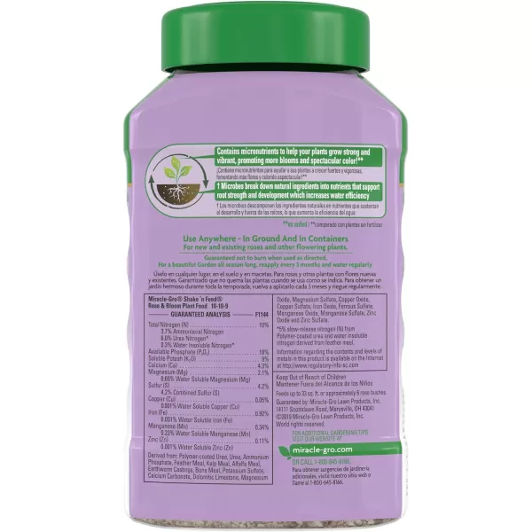Miracle-Gro Shake 'N Feed Rose &amp; Bloom Plant Food, Plant Fertilizer, 4.5 lbs. 
