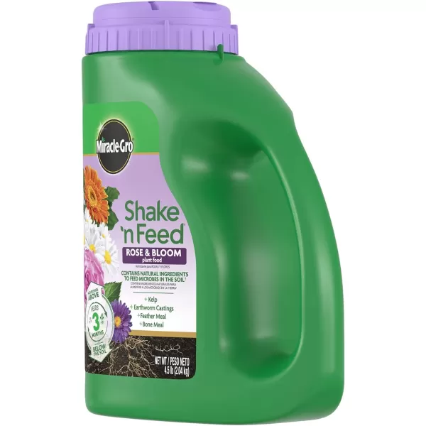 Miracle-Gro Shake 'N Feed Rose &amp; Bloom Plant Food, Plant Fertilizer, 4.5 lbs. 