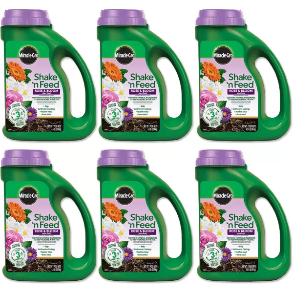 Miracle-Gro Shake 'N Feed Rose &amp; Bloom Plant Food, Plant Fertilizer, 4.5 lbs. 