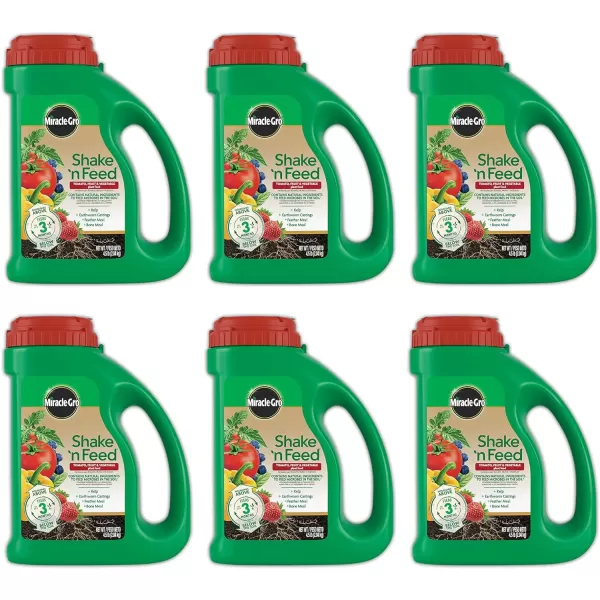 Miracle-Gro Shake 'N Feed Tomato, Fruit &amp; Vegetable Plant Food, Plant Fertilizer, 4.5 lbs. 
