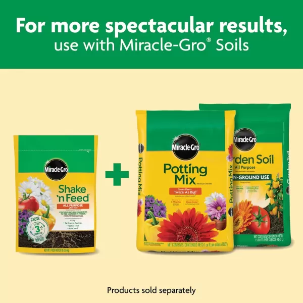 Miracle-Gro Shake 'n Feed Extended Boost, Fertilizer for Plants, Feeds Up to 6 Months, 3 lbs.