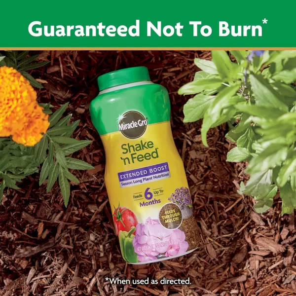 Miracle-Gro Shake 'n Feed Extended Boost, Fertilizer for Plants, Feeds Up to 6 Months, 3 lbs.
