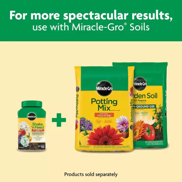 Miracle-Gro Shake 'n Feed Extended Boost, Fertilizer for Plants, Feeds Up to 6 Months, 3 lbs.