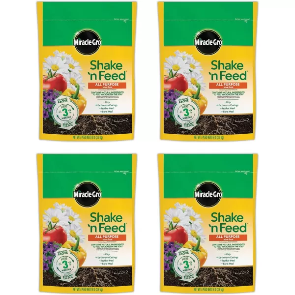 Miracle-Gro Shake 'n Feed Extended Boost, Fertilizer for Plants, Feeds Up to 6 Months, 3 lbs.