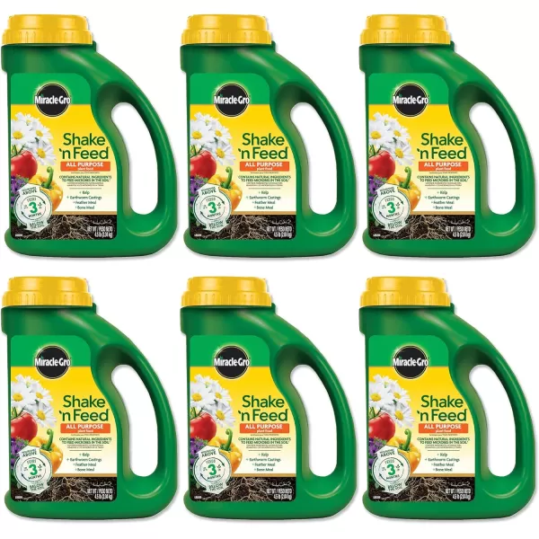 Miracle-Gro Shake 'n Feed Extended Boost, Fertilizer for Plants, Feeds Up to 6 Months, 3 lbs.