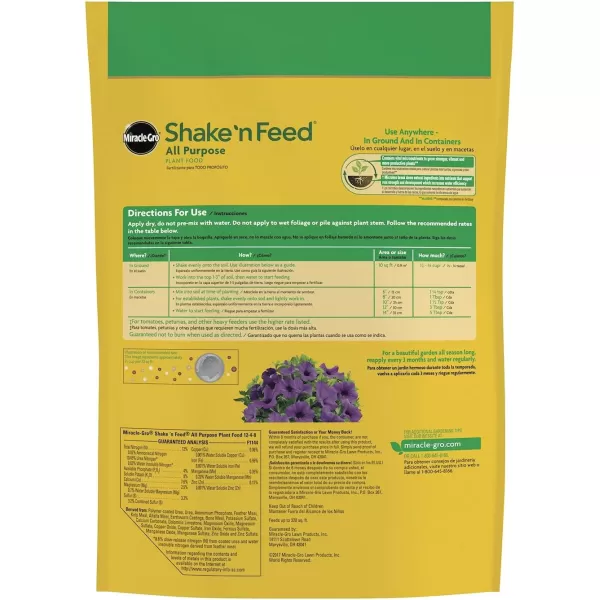 Miracle-Gro Shake 'n Feed Extended Boost, Fertilizer for Plants, Feeds Up to 6 Months, 3 lbs.