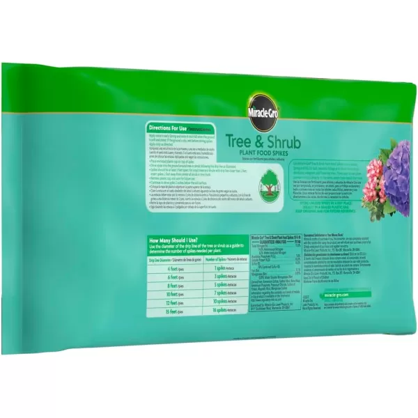 Miracle-Gro Tree &amp; Shrub Plant Food Spikes, 12 Spikes/Pack, 12 count )