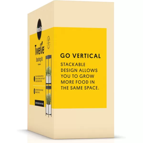 Miracle-Gro Twelve Indoor Growing System, Side Table with LED Grow Light for Year Round Gardening, Planter For Leafy Greens, Herbs &amp; Flowers