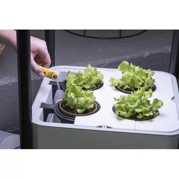 Miracle-Gro Twelve Indoor Growing System, Side Table with LED Grow Light for Year Round Gardening, Planter For Leafy Greens, Herbs &amp; Flowers