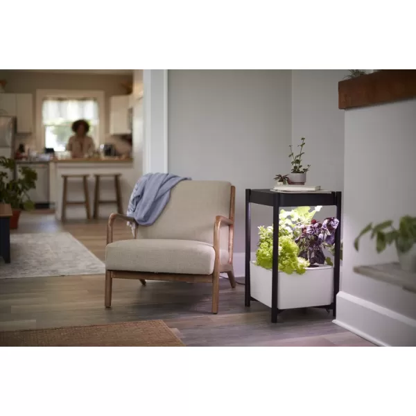 Miracle-Gro Twelve Indoor Growing System, Side Table with LED Grow Light for Year Round Gardening, Planter For Leafy Greens, Herbs &amp; Flowers