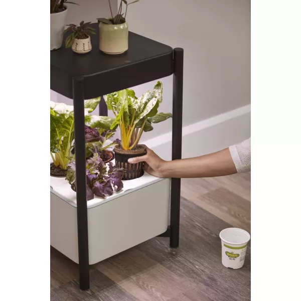 Miracle-Gro Twelve Indoor Growing System, Side Table with LED Grow Light for Year Round Gardening, Planter For Leafy Greens, Herbs &amp; Flowers)