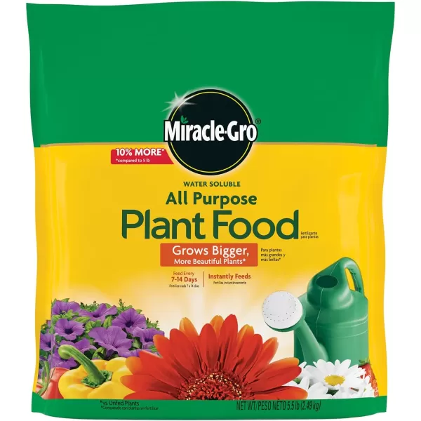 Miracle-Gro Water Soluble All Purpose Plant Food, Fertilizer for Indoor or Outdoor Flowers, Vegetables or Trees, 10 lbs.
