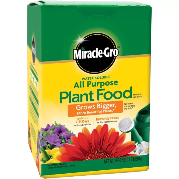 Miracle-Gro Water Soluble All Purpose Plant Food, Fertilizer for Indoor or Outdoor Flowers, Vegetables or Trees, 10 lbs.