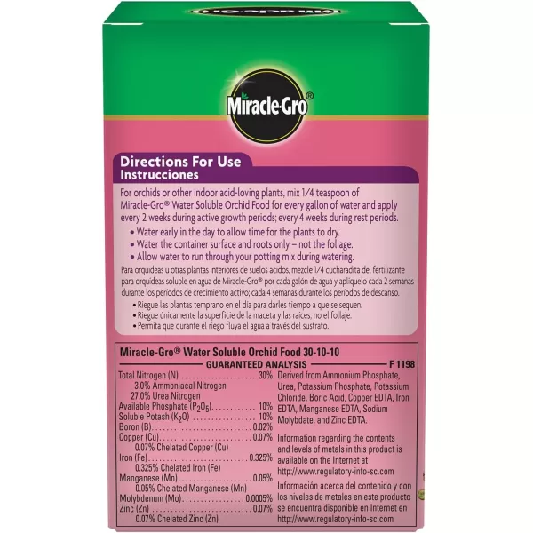 Miracle-Gro Water Soluble Orchid Food, Plant Fertilizer, 8 oz.