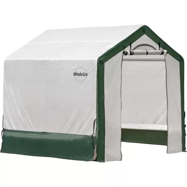 Miracle-Gro 6' x 4' x 6' All-Season Indoor/Outdoor Backyard Garden Greenhouse and Compact Waterproof Plant Shelter, Translucent