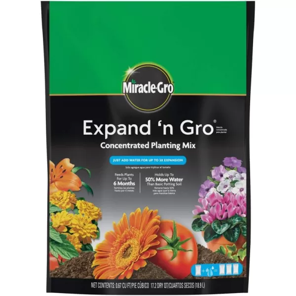 Miracle-Gro Expand 'n Gro Concentrated Planting Mix 0.33 CF