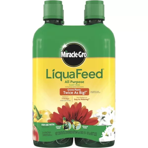 Miracle-Gro LiquaFeed All Purpose Plant Food Advance Starter Kit, One Bottle of Plant Fertilizer and One Feeder