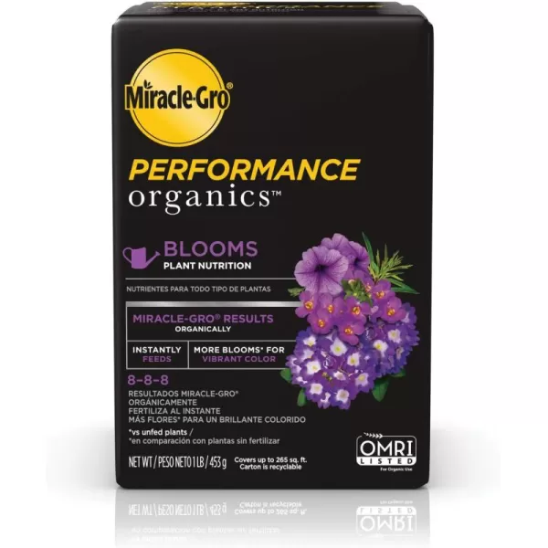 Miracle-Gro Performance Organics All Purpose Plant Nutrition, 1 lb. - All Natural Plant Food For Vegetables, Flowers and Herbs - Apply Every 7 Days For Best Results - Feeds up to 200 sq. ft.