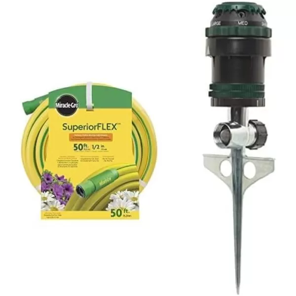 Miracle Gro SMG12814 50ft x 5/8in Professional Grade Garden Hose, Yellow