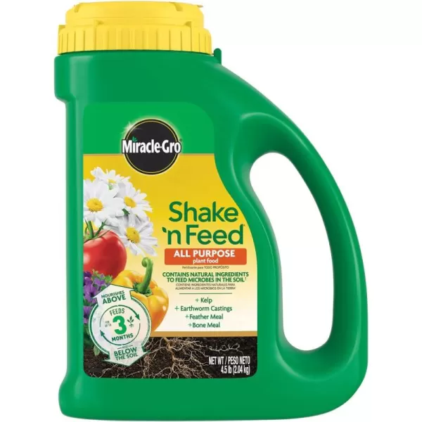 Miracle-Gro Shake 'n Feed Extended Boost, Fertilizer for Plants, Feeds Up to 6 Months, 3 lbs.