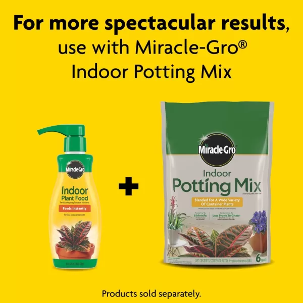 Miracle-Gro Indoor Plant Food , 8 oz., Instantly Feeds All Indoor Houseplants Including Edibles, 2-Pack
