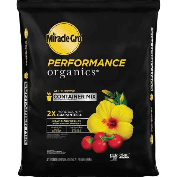 imageMiracleGro Performance Organics All Purpose InGround Soil  Organic and Natural Ingredients Soil for Vegetables Flowers and Herbs Feeds for up to 3 Months 13 cu ft1 cu ft