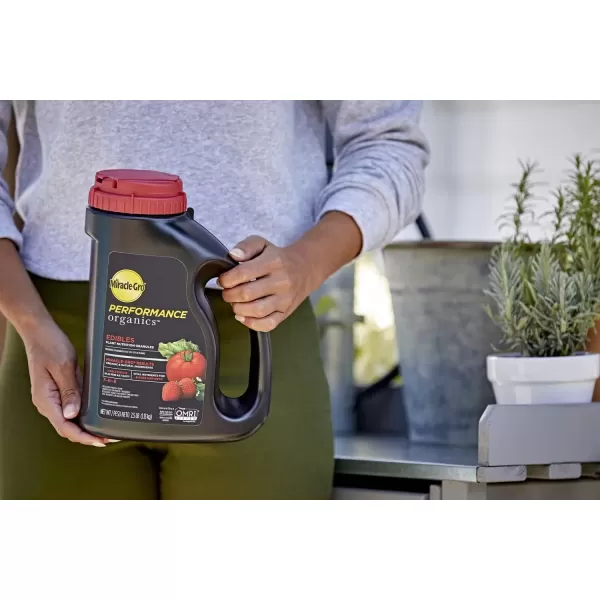 imageMiracleGro Performance Organics All Purpose Plant Nutrition Granules  1 lb Shaker Bottle Organic AllPurpose Plant Food for Vegetables Flowers and Herbs Feeds up to 90 sq ft25 lb