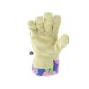 imageMiracleGro MG23012WML Split Cowhide Garden Gloves  Floral MediumLarge Canvas Back Leather Palm Gloves for Women