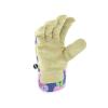 imageMiracleGro MG23012WML Split Cowhide Garden Gloves  Floral MediumLarge Canvas Back Leather Palm Gloves for Women