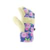 imageMiracleGro MG23012WML Split Cowhide Garden Gloves  Floral MediumLarge Canvas Back Leather Palm Gloves for Women
