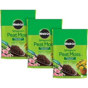 imageMiracleGro Sphagnum Peat Moss 8 qt For Containers and InGround8 QT 3Pack