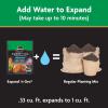 imageMiracleGro Expand n Gro Concentrated Planting Mix Just Add Water for up to 3X Expansion For Container and InGround Use 33 cu ft Expands up to 1 cu ft33 cu FT