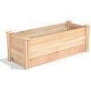 imageGreenes Fence MiracleGRO Cedar Raised Garden Bed 16quot x 48quot x 55quot  Made in USA with North American Cedar16 W x 48 L x 165 H