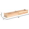 imageGreenes Fence MiracleGRO Cedar Raised Garden Bed 16quot x 48quot x 55quot  Made in USA with North American Cedar16 W x 96 L x 11 H