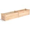 imageGreenes Fence MiracleGRO Cedar Raised Garden Bed 16quot x 48quot x 55quot  Made in USA with North American Cedar16 W x 96 L x 165 H
