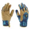 imageMiracle Gro Womens HighDexterity Gardening Work Gloves Touchscreen Technologies Abrasion Resistant Comfort BlueTan Medium MG86207WML